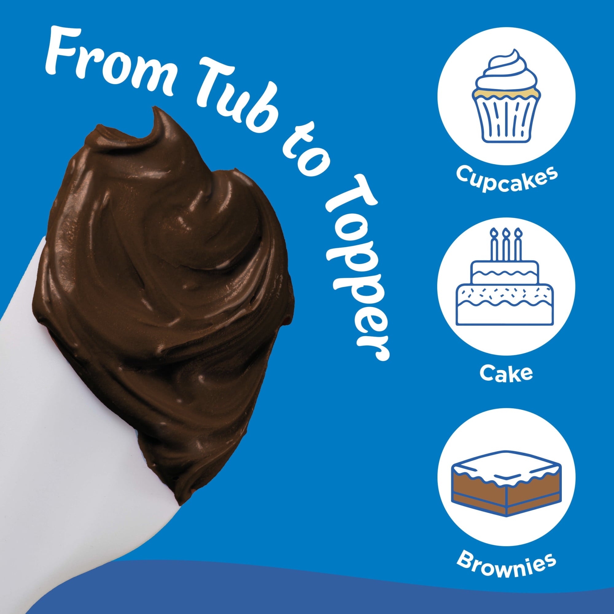 Pillsbury Creamy Supreme Chocolate Fudge Flavored Frosting, 16 oz Tub