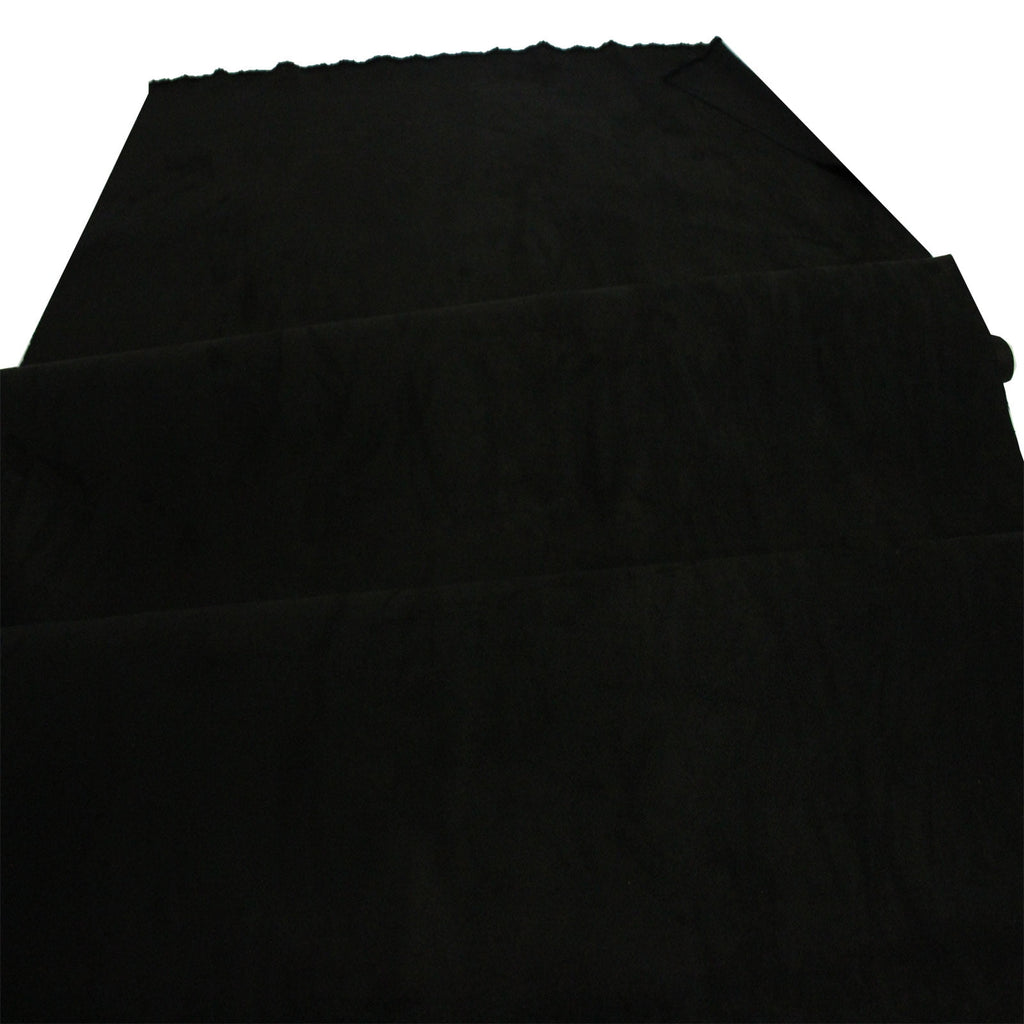 Mybecca Suede 58" Width - 100% Polyester Faux Craft Fabric By the Yard - Color: Black