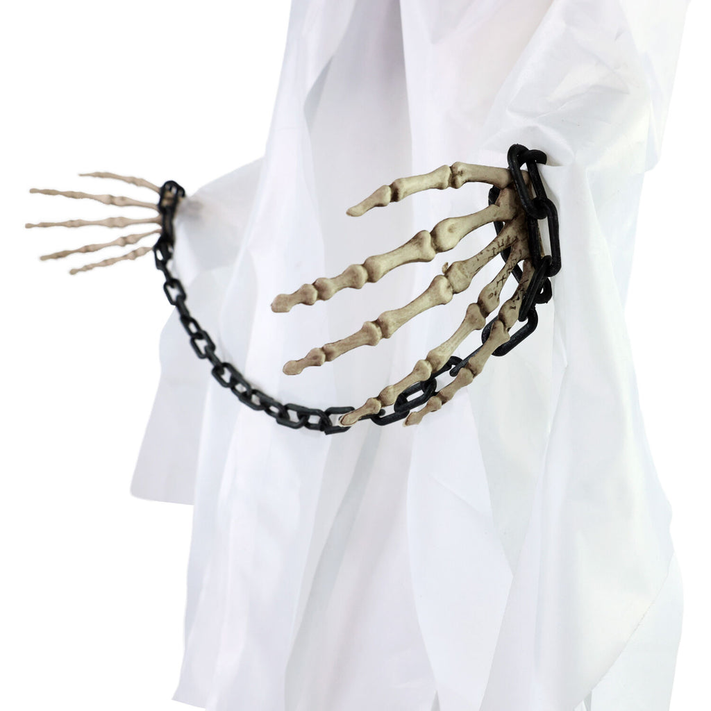 Haunted Hill Farm 3.4 ft Touch-Activated Animated Possessed Backbend Lady Halloween Animatronic, HHLADY-15FLSA