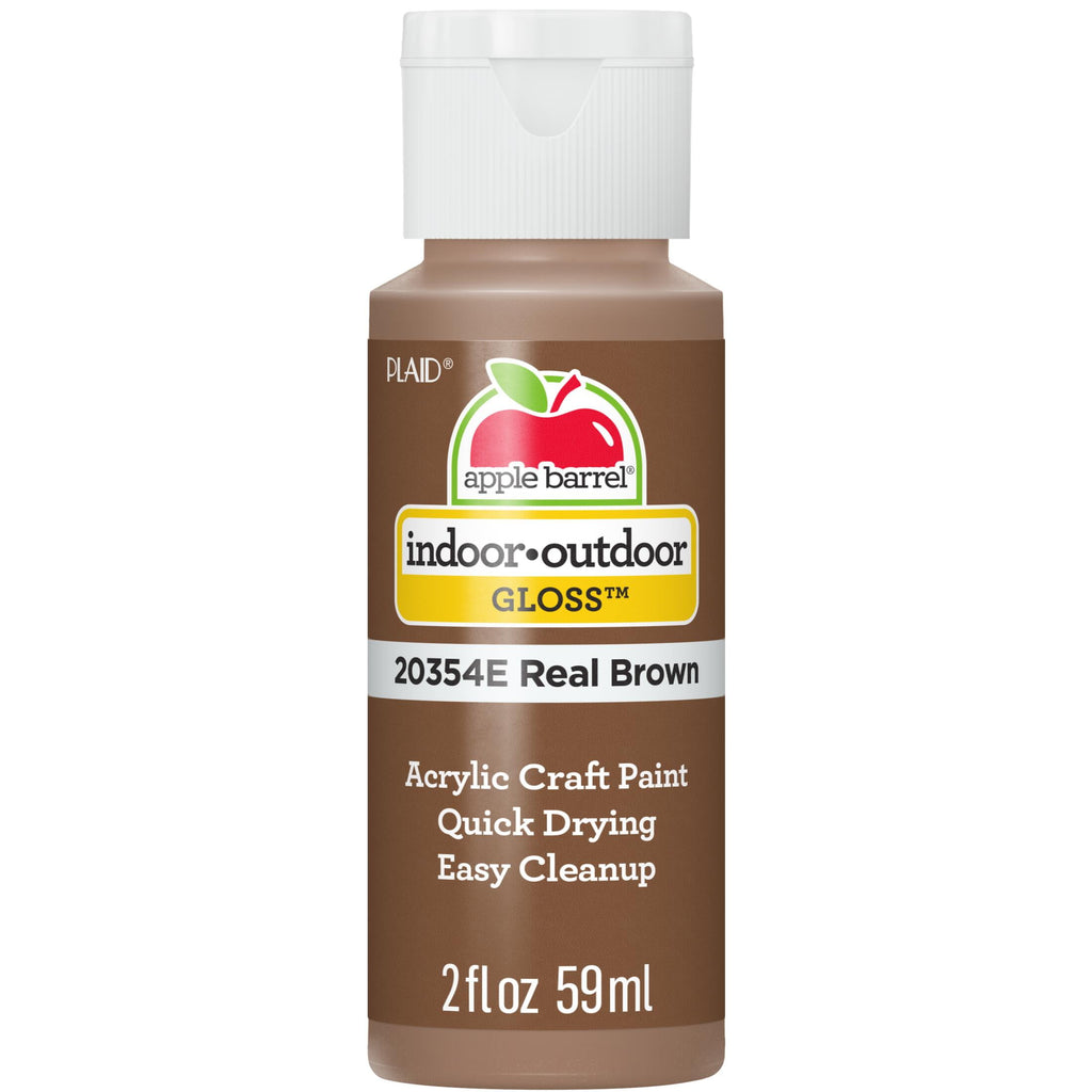 Apple Barrel Acrylic Craft Paint, Gloss Finish, Black, 2 fl oz