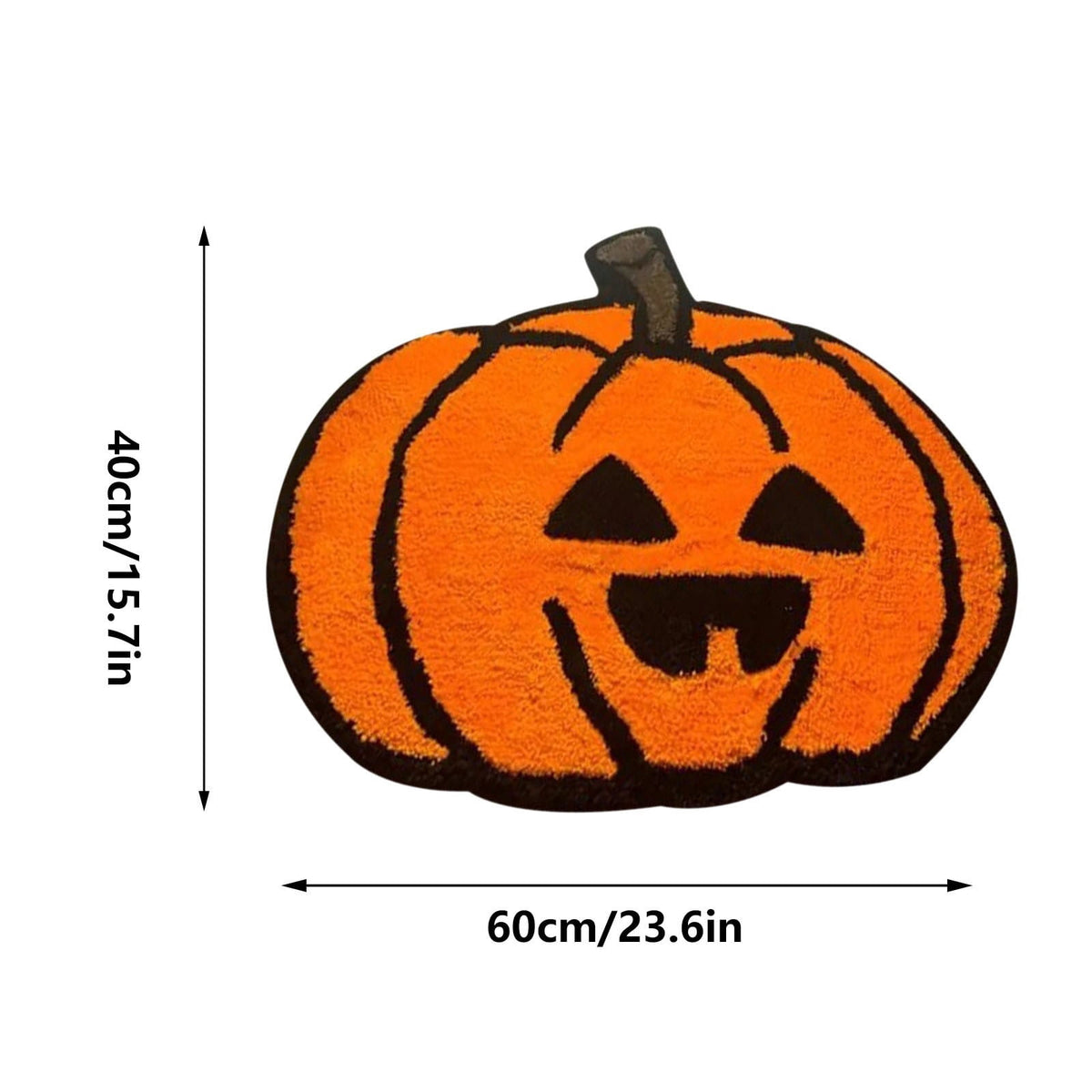 Xuniizn Halloween Mat, 16X24" Velvet Halloween Door Mat for Outside Entrance, Spooky Halloween Rug for Outdoor & Indoor, Non Slip Washable Halloween Doormat, Halloween Bathroom Decor
