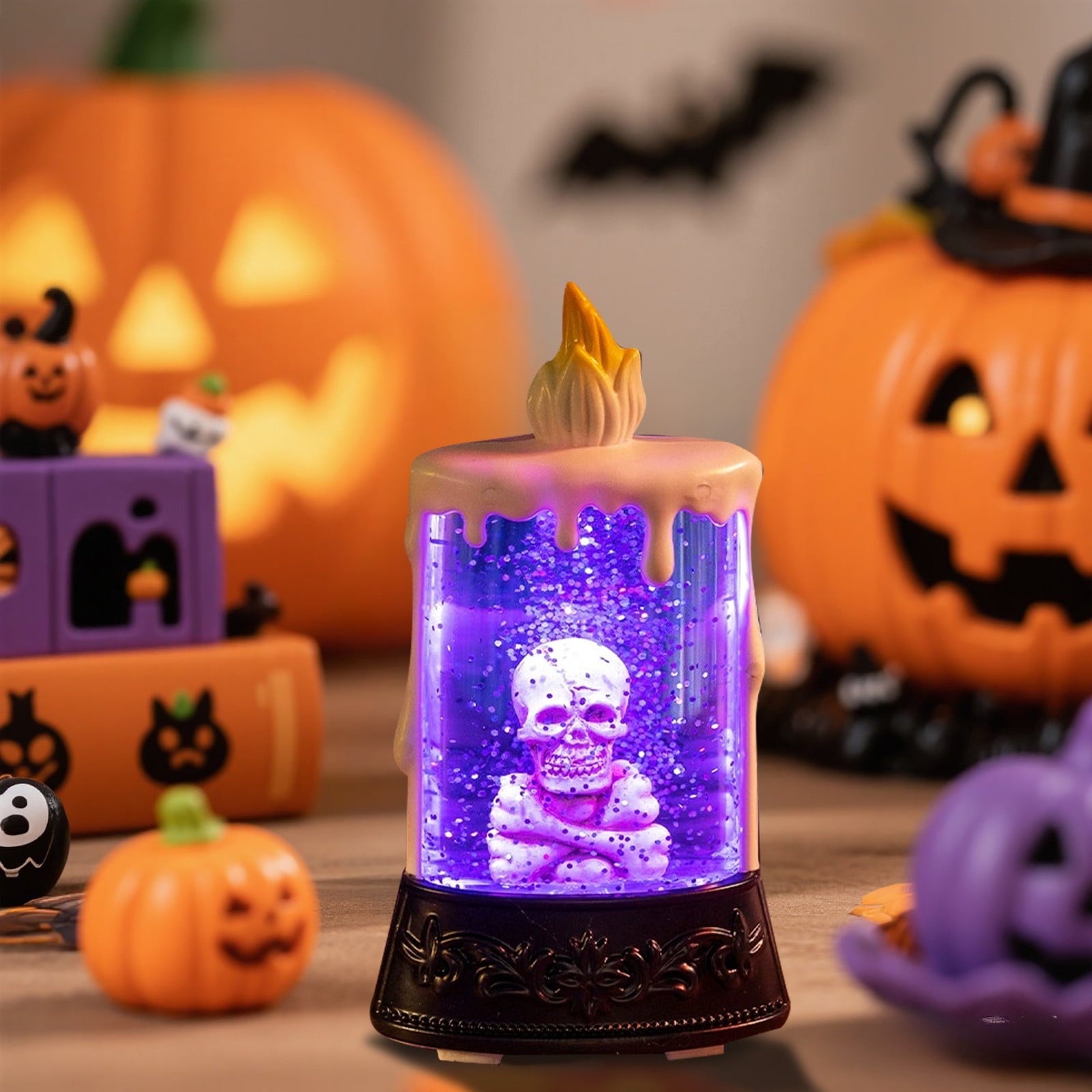 Halloween LED Skeleton Battery Operated Flameless Candle Light For Party Bar & Room Decorations