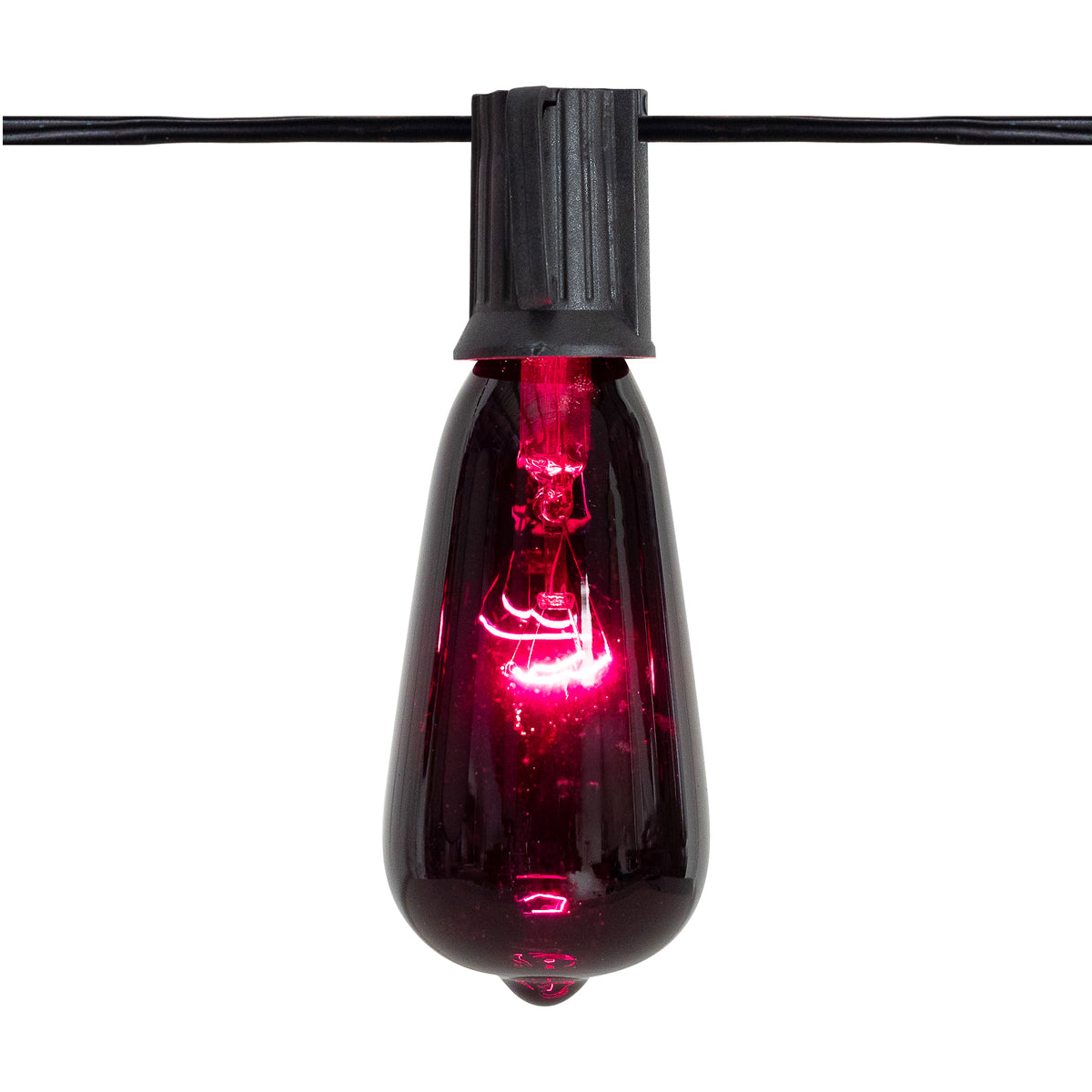 Northlight Edison Style Halloween Lights - Purple - 9' Black Wire - 10ct