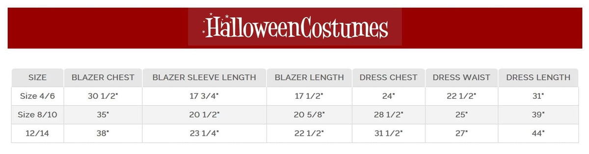 Wednesday Nevermore Girl's Costume