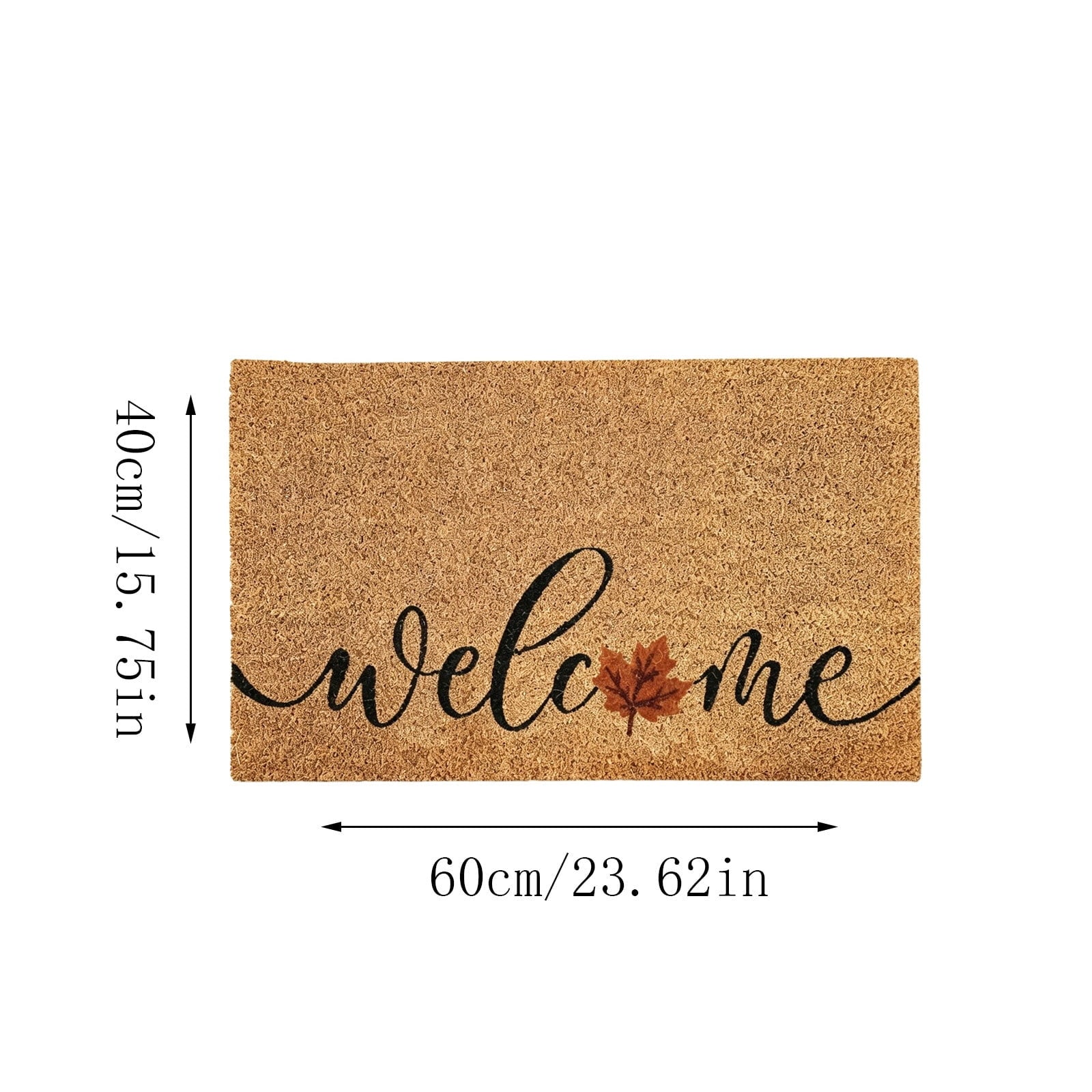 chaungfeng Welcome Fall Door Mat, Seasonal Pumpkin Decorative Doormat, Thick Non-Slip Rugs, for Indoor Outdoor Entrance Floor, Halloween Thanksgiving Decoration (23.6"X15.7")