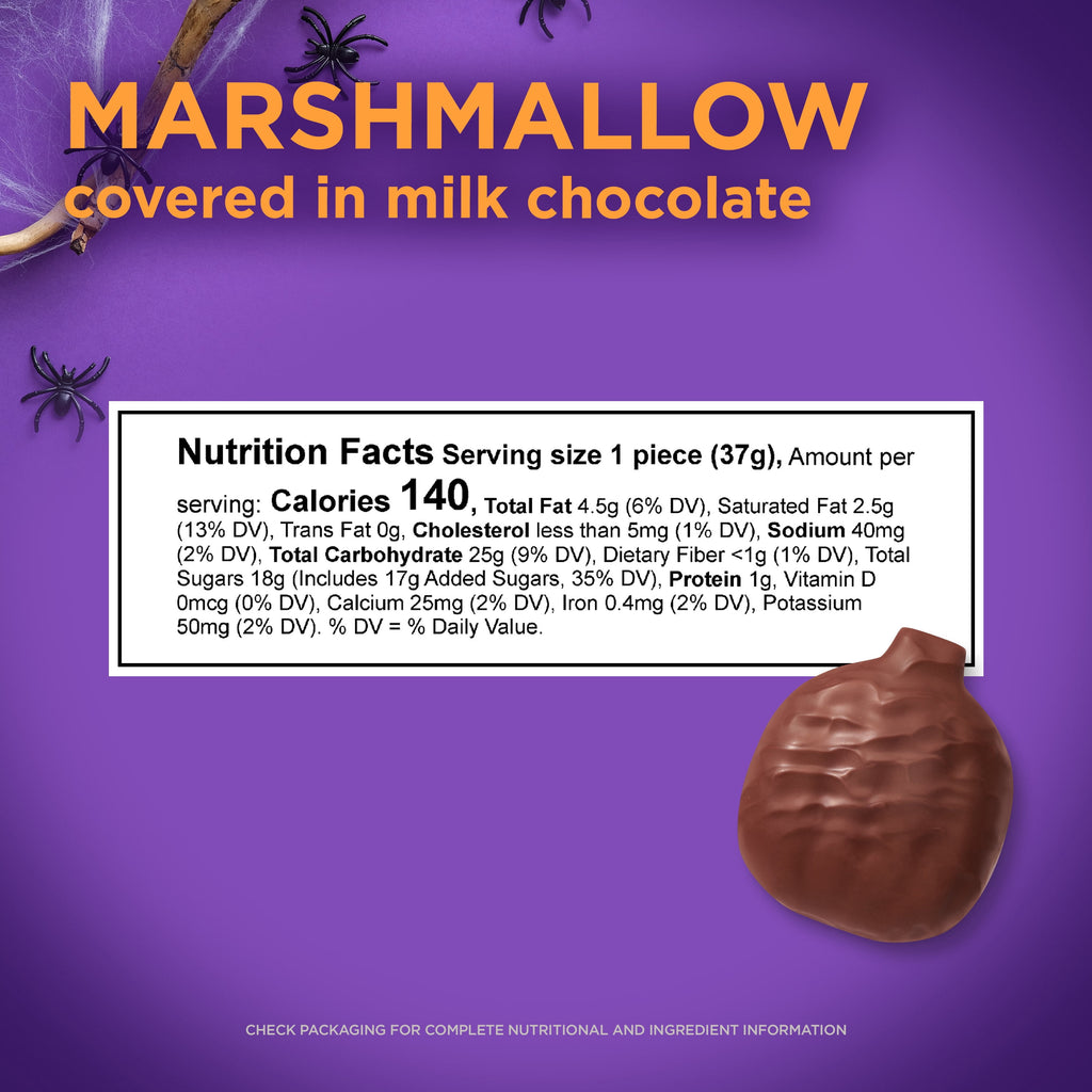 RUSSELL STOVER Halloween Dark Chocolate Marshmallow Pumpkin, 1.3 oz.