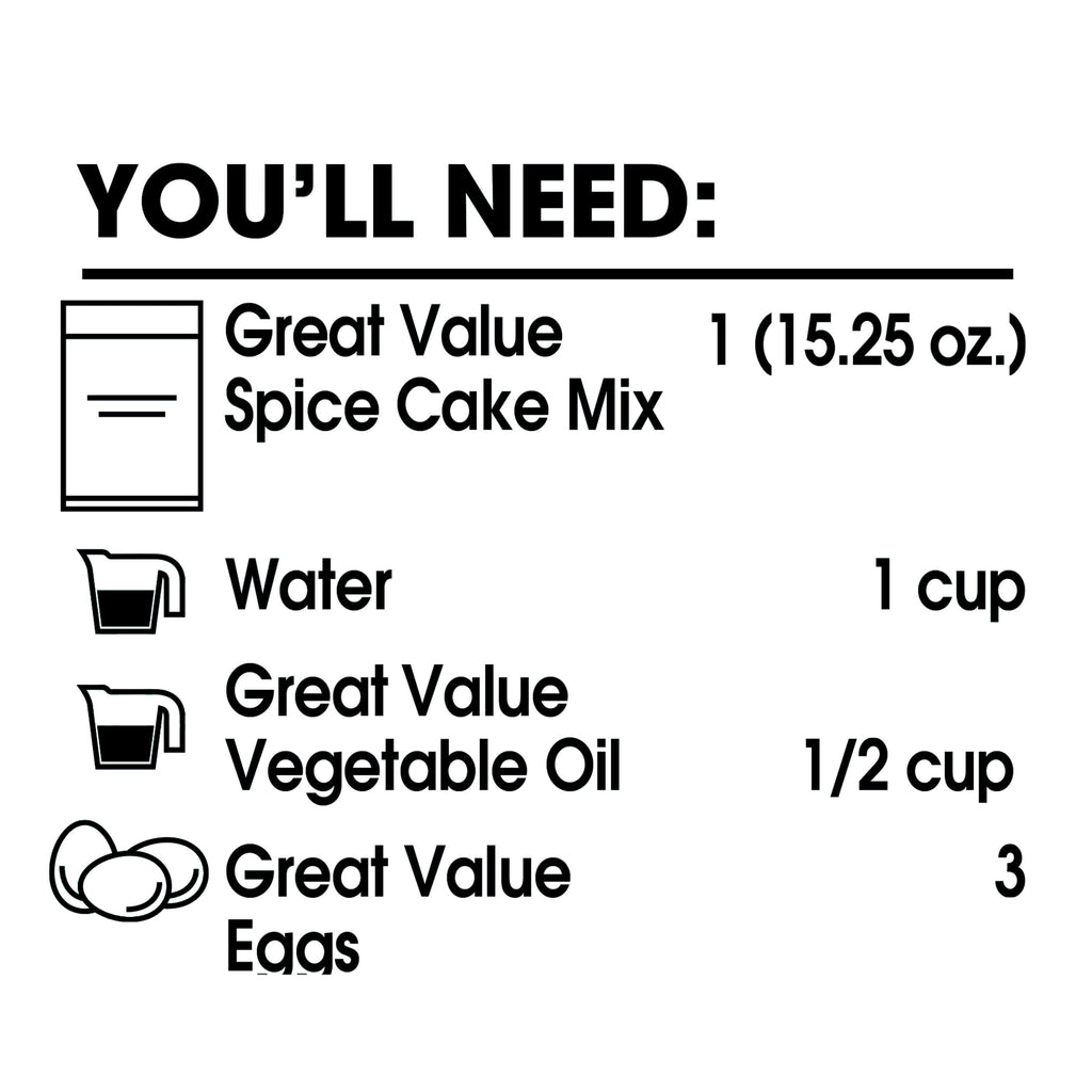 Great Value Spice Cake Mix, 15.25 oz