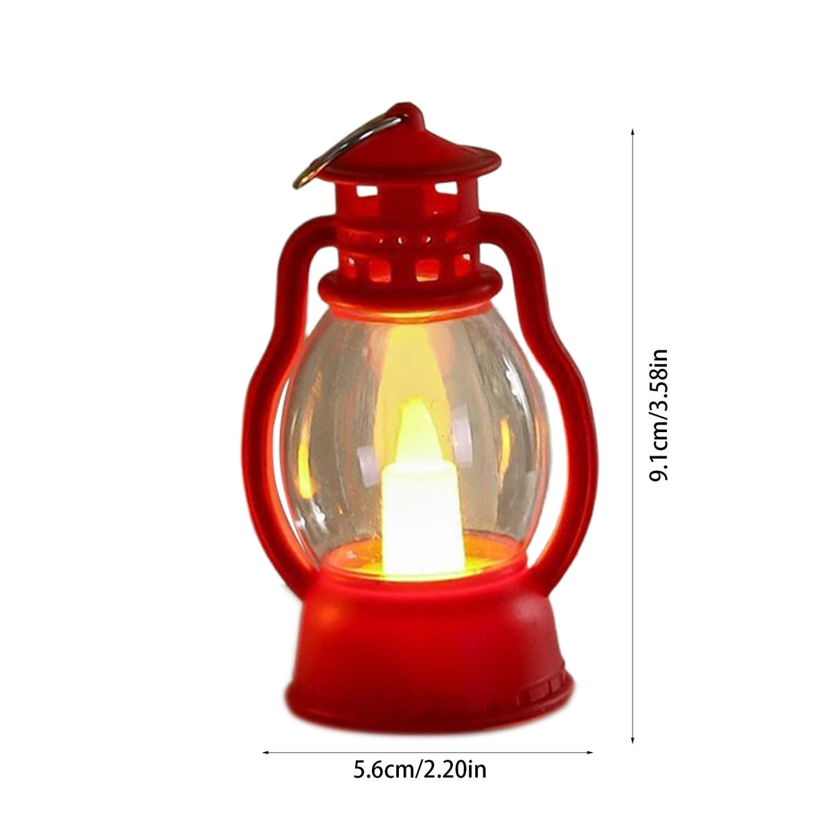 Djiypn Mini Lanterns 2Pack LED Small Lanterns Decorative Indoor Outdoor Hanging Lantern Decorative Candle Light Farmhouse Decor for Weddings Western Camping Party Halloween Christmas Decorations