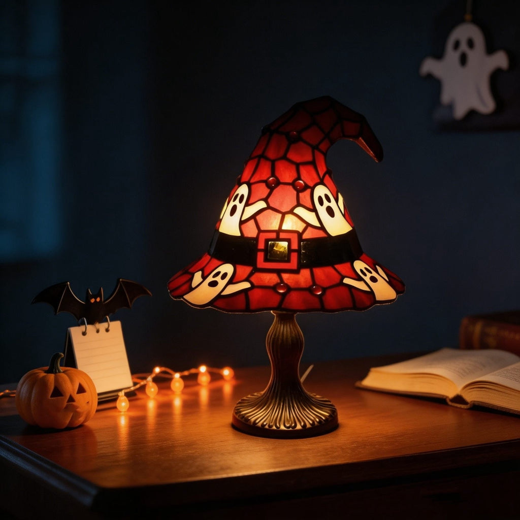 YZEGDCH Halloween 3D Ghost Campfire Flickering Night Light 2 Funny Roasting Marshmallows at Campfire LED Electric Faux Flameless Campfire Nightlight Funny Halloween Decor