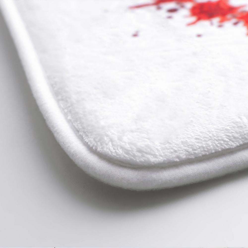 Halloween Horror Blood Stained Carpet In Bathroom, Bedroom And Living Room, Bedside Mat, Door Mat, Bathroom Absorbent Non-Slip Mat (15.7X23.6")