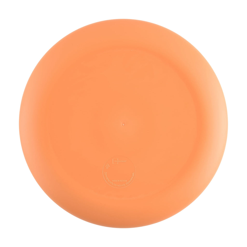 Mainstays 10.5 in Round Plastic Halloween Bats Dinner Plate, Black