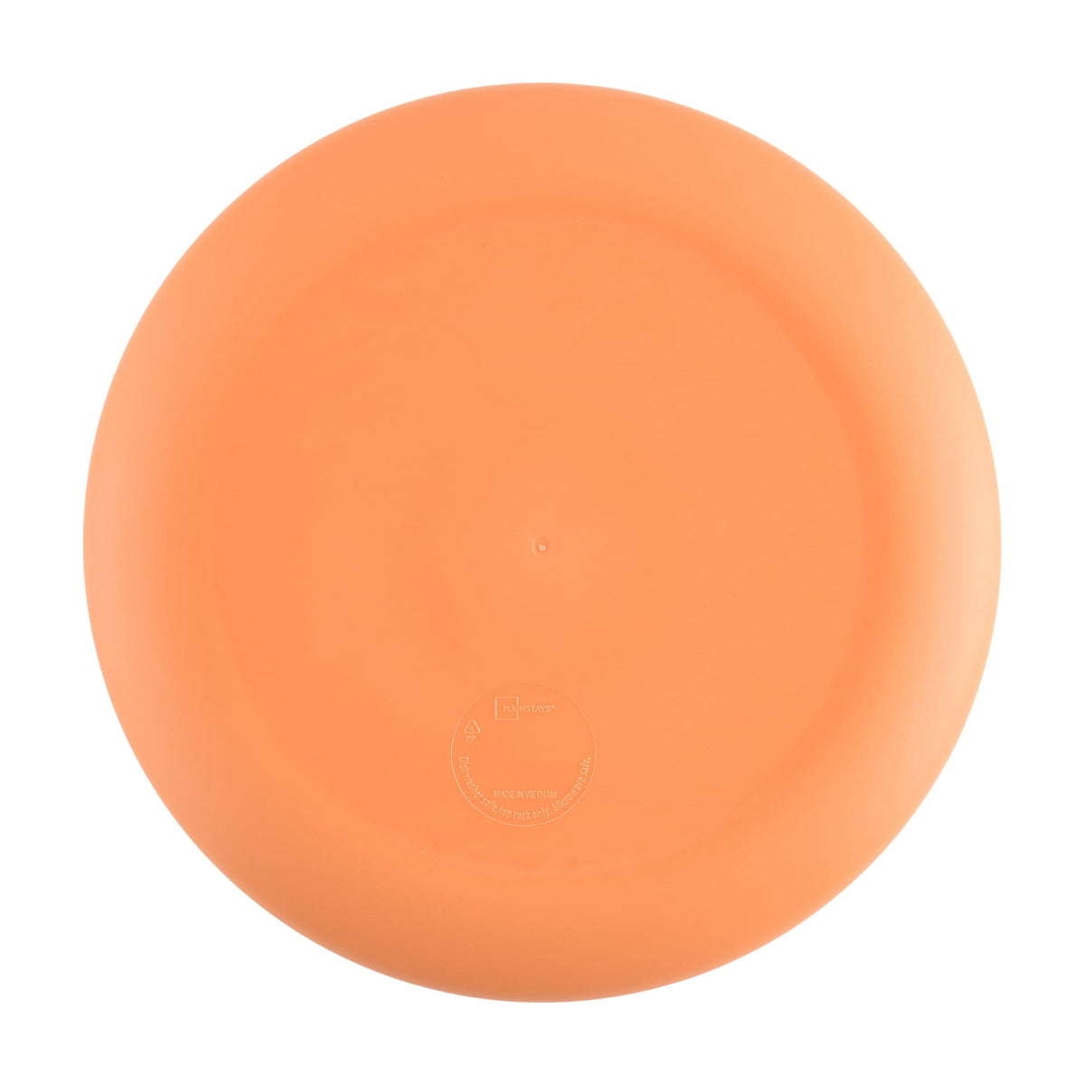 Mainstays 10.5 in Round Plastic Halloween Bats Dinner Plate, Black