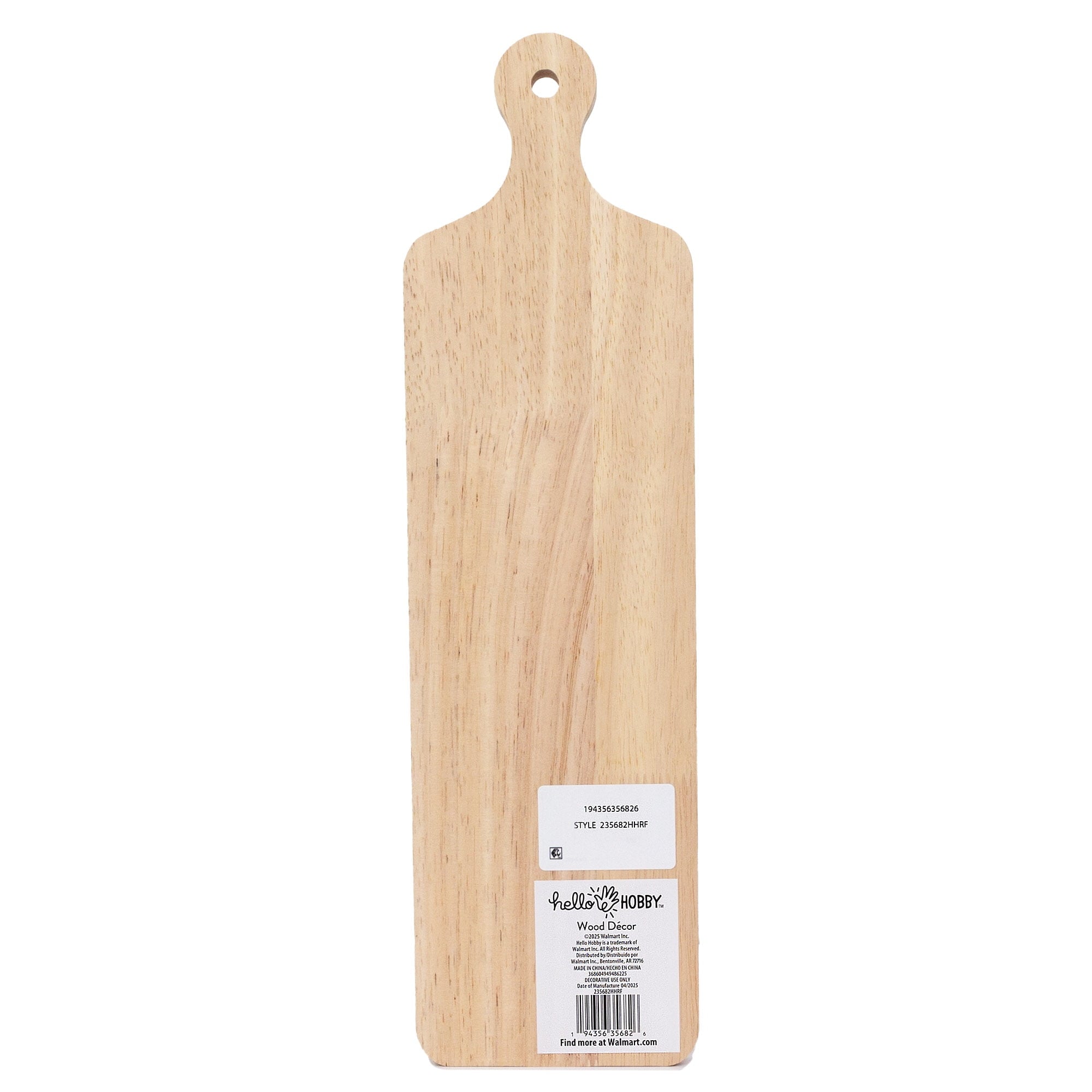 Hello Hobby Long Wooden Board with Handle