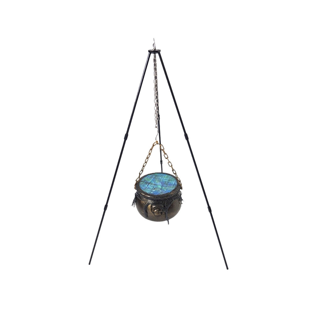Muecwrye Halloween Decorations Outdoor, Halloween Clearance! Halloween Witches Cauldron on Tripod with Lights, DIY Bubbling Cauldron Set Decor for Home Porch Outside, Halloween Party Supplies
