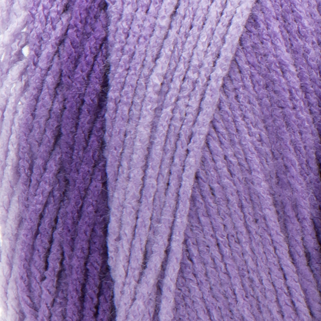 Red Heart Super Saver Ombre Yarn, Violet, 10oz(283g), Medium, Acrylic