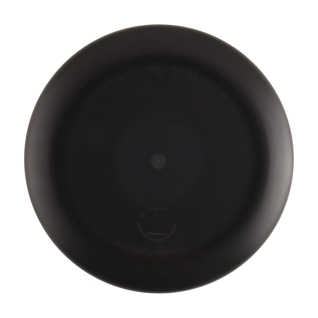 Mainstays 10.5 in Round Plastic Halloween Bats Dinner Plate, Black