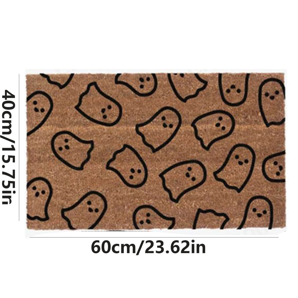 Front Door Mat Indoor Outdoor Entrance Rug, Semicircular Entrance Mat, Half Round Waterproo Non-Slip Durable Rubber Doormat for Garage, Patio, 29.5 inch