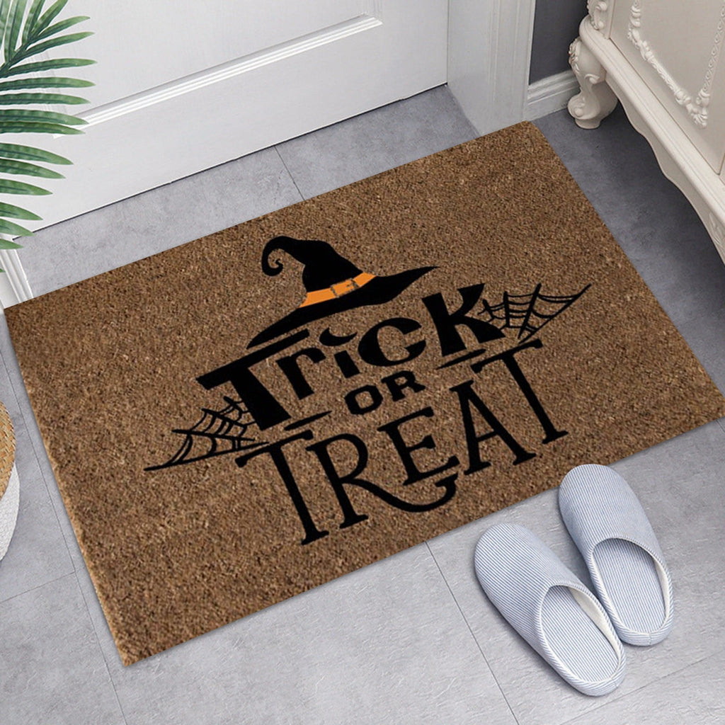 JLFNYA Halloween Rug,15.7*24inch Checkered Rug,Rug Halloween Fall Door Mat Cotton Washable Area Rugs Door Mat Outdoor Entrance for Front Porch Entryway Fall Farmhouse
