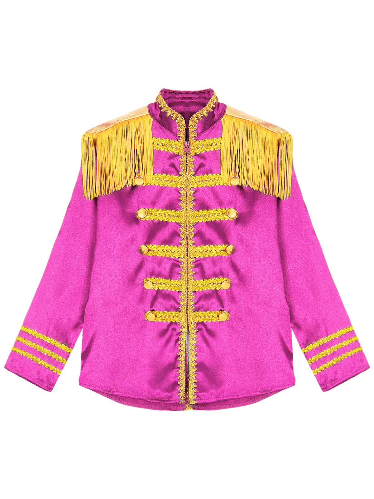 iiniim Kids Boys 1960s British Pop-Star Shirt Long Sleeve 60s Rock Band Musician Zipper Jacket Royal Blue 6