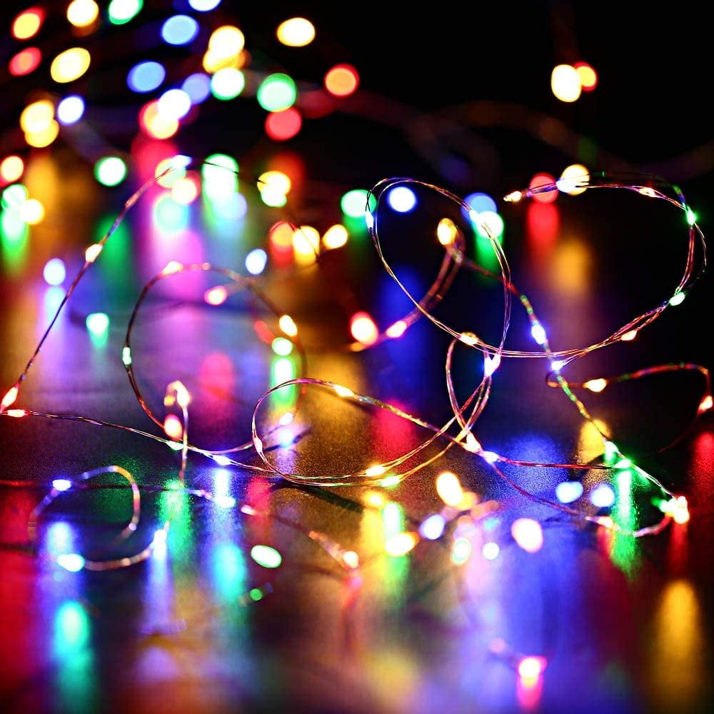 Solar String Lights for Outdoor,99ft 300 LED Bright Copper Wire Fairy Lights Waterproof Solar Lights with 8 Modes for Tree Garden Party Wedding Christmas Decor (Multicolor)
