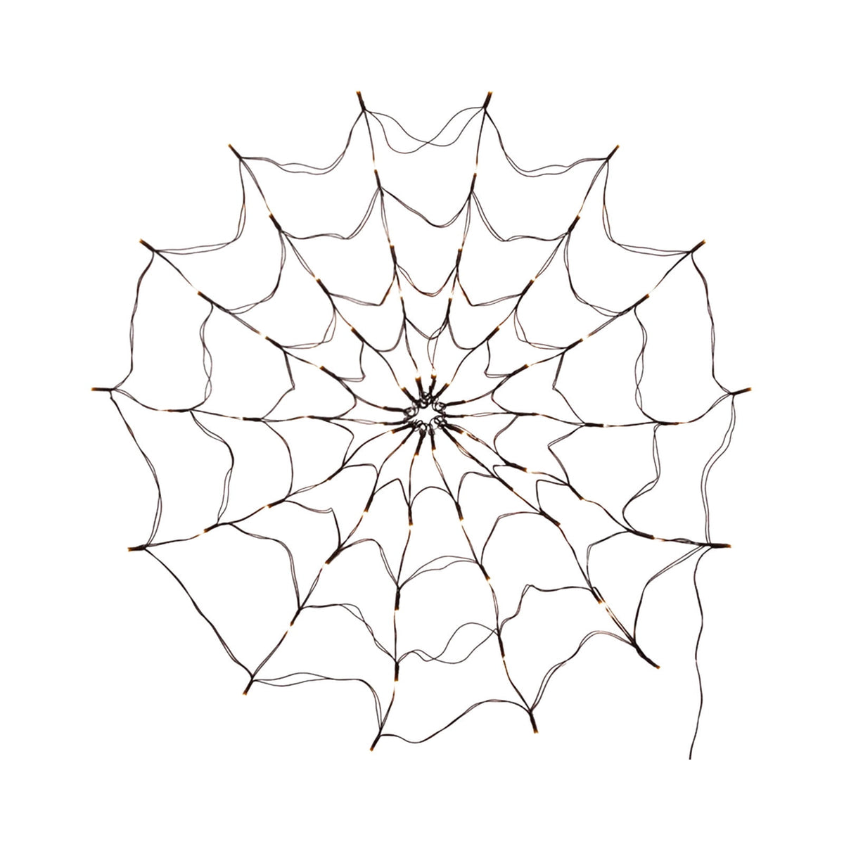 Halloween Arachnid Web Lights, 39 In Diameter 60 LED With Black Spider, Water Proof Colorful Web Lights With Remote Control for Halloween Indoor Outdoor Garden Patio Home Decoration