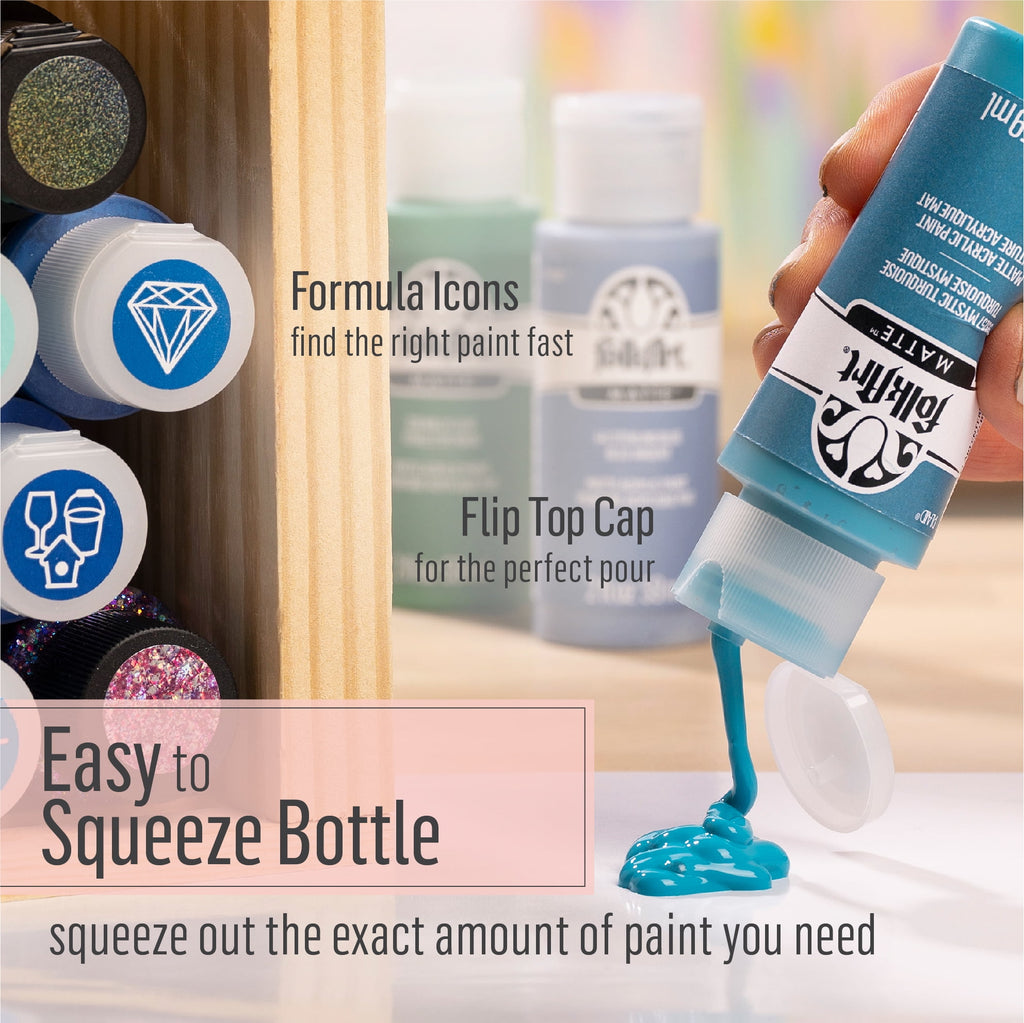 FolkArt Acrylic Craft Paint, Matte Finish, Wicker White, 2 fl oz