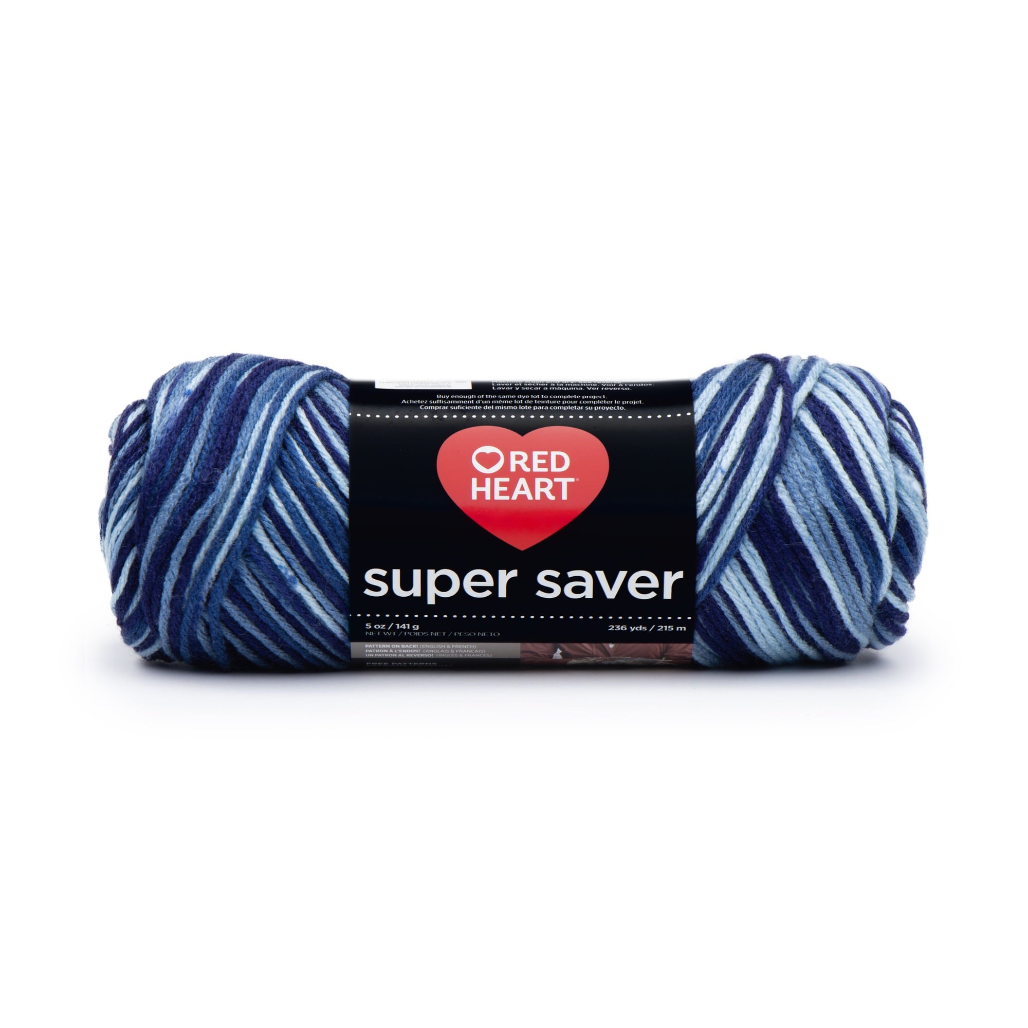 Red Heart® Super Saver® 4 Medium Acrylic Yarn, Bonbon Print 5oz/142g, 236 Yards