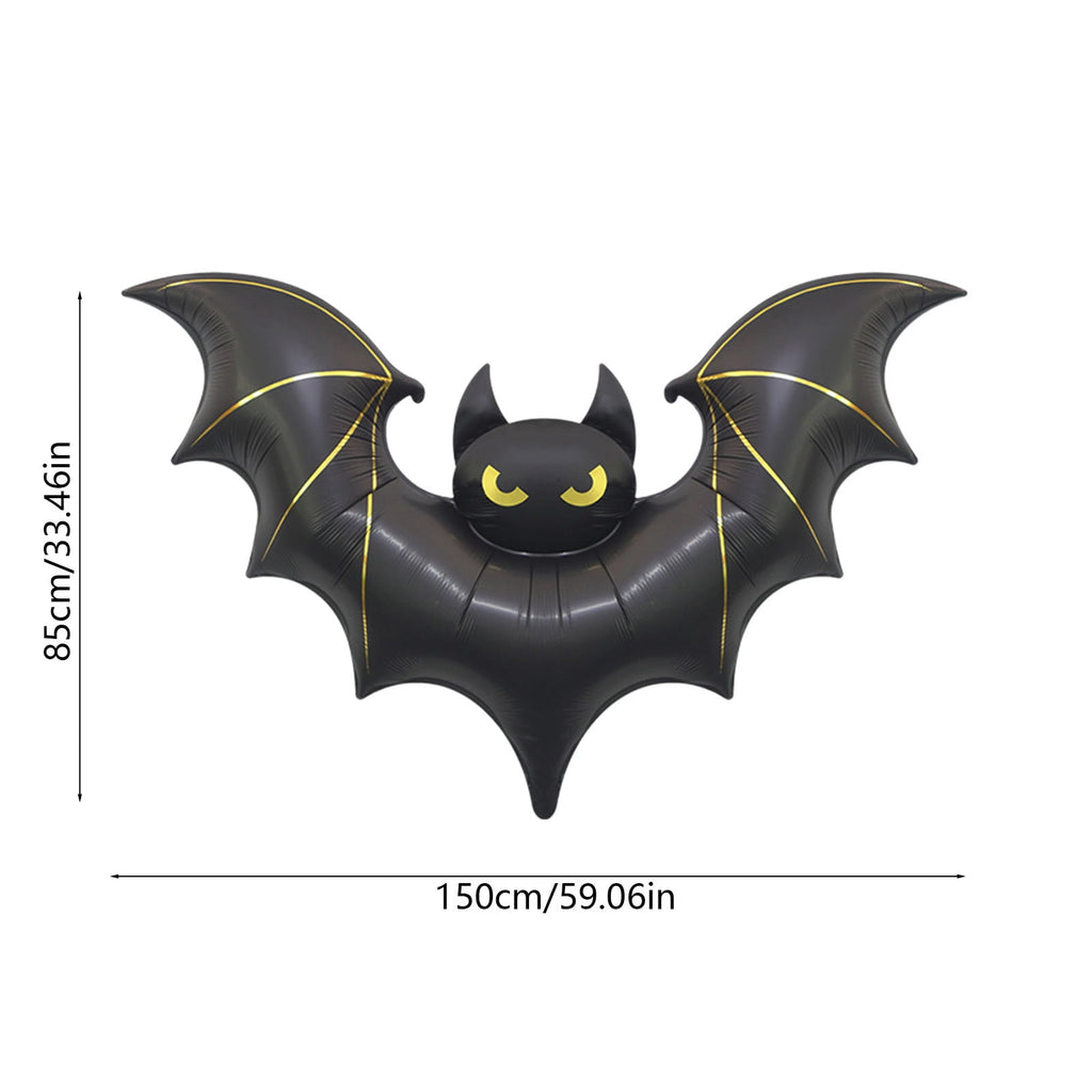YSGFHGJW Large Halloween Bat Mylar Balloons - Spooky 59 Big Halloween Decor for Indoor, Outdoor, Party, Garden, Lawn Decorations