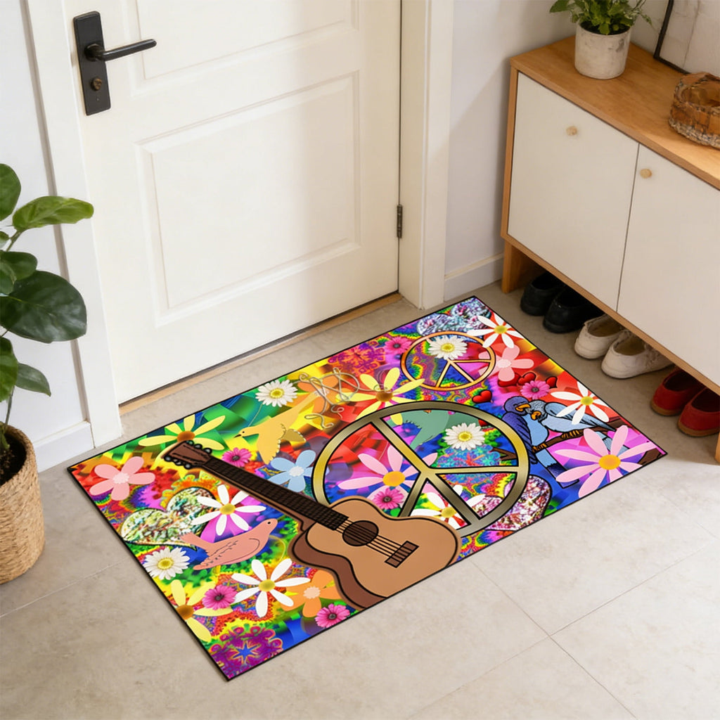 Halloween Ghost Door Mat, Cute Welcome Mat for Front Door Porch Entryway Haunted Outdoor Decor Spooky Decorative Entrance Doormat Non Slip Halloween Rug, 16" x 24"