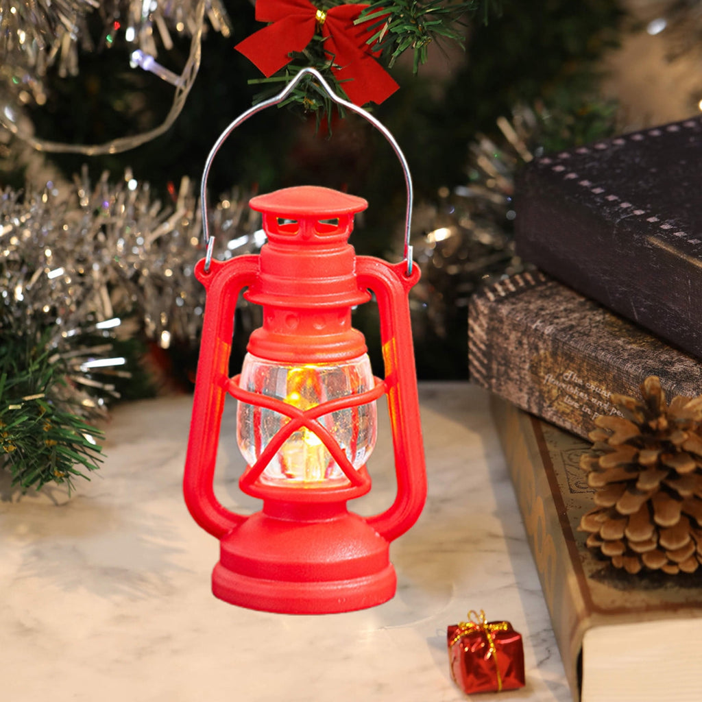 Djiypn Mini Lanterns 2Pack LED Small Lanterns Decorative Indoor Outdoor Hanging Lantern Decorative Candle Light Farmhouse Decor for Weddings Western Camping Party Halloween Christmas Decorations