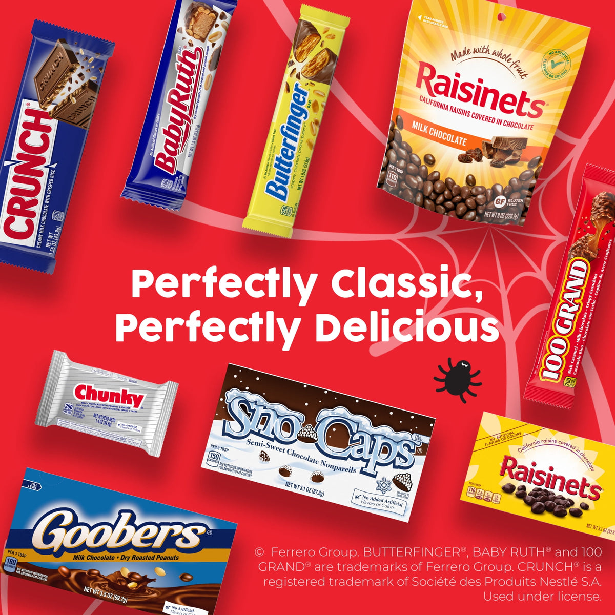 Butterfinger, CRUNCH, 100 Grand, Kinder Bueno, Kinder Chocolate, Minis Assorted Halloween Candy Bag, 100 Count, 32.2 oz