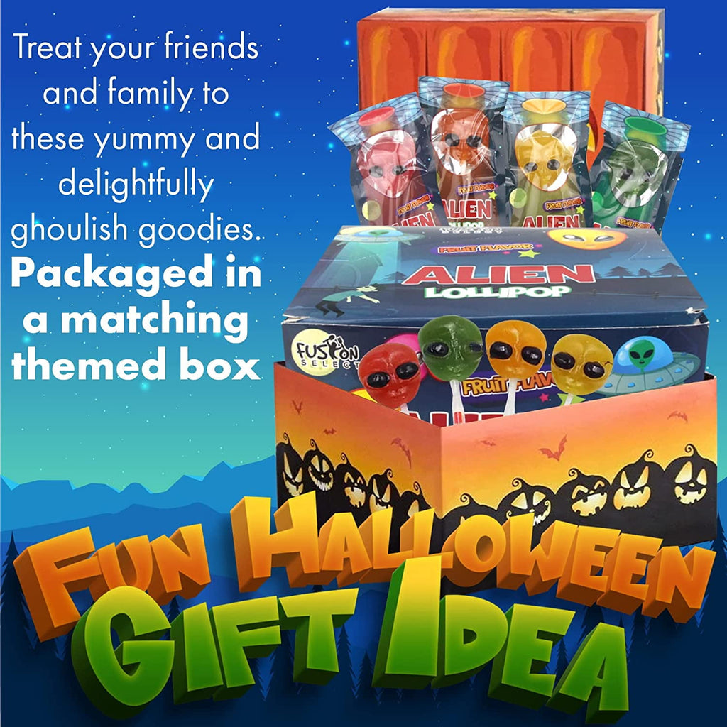 Fusion Select Alien Halloween Lollipops - 60 Count