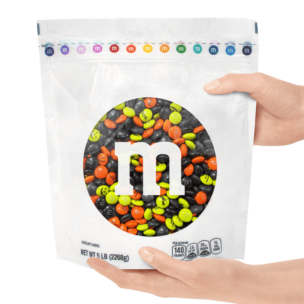 M&M'S Halloween Milk Chocolate Candy, 5lb Resealable Bulk Bag