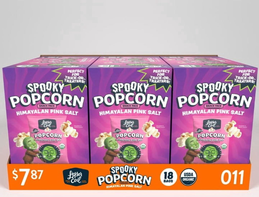 LesserEvil Himalayan Pink Salt Popcorn 0.46oz 18 Count Box